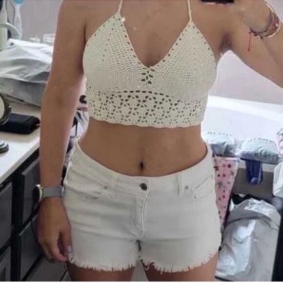 New Tie Backless Halter Knit Top Shirts (, Size : Small) - Picture 9 of 14